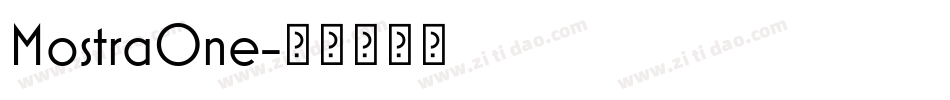 MostraOne字体转换