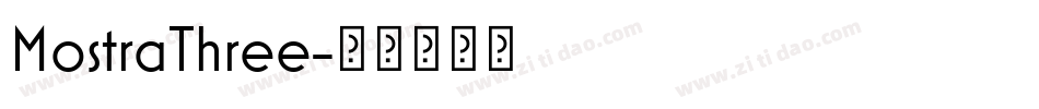 MostraThree字体转换