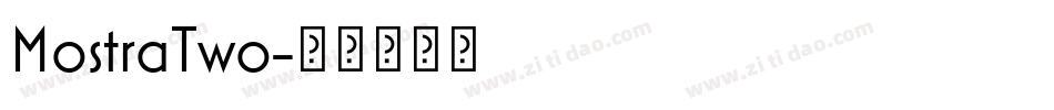 MostraTwo字体转换