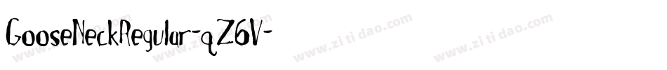 GooseNeckRegular-qZ6V字体转换