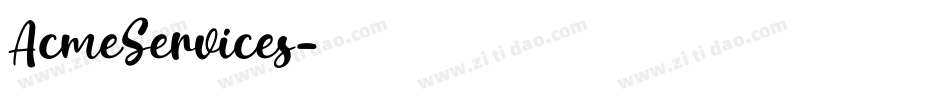 AcmeServices字体转换