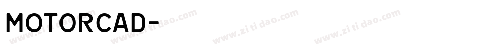MOTORCAD字体转换