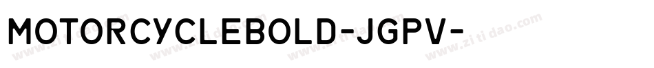 MotorcycleBold-jgpv字体转换