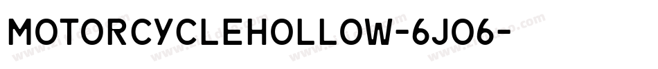 MotorcycleHollow-6Jo6字体转换