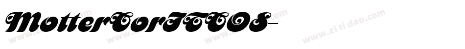 MotterCorITCOS字体转换