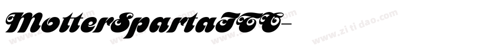 MotterSpartaITC字体转换