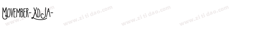Movember-XdJa字体转换