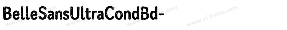 BelleSansUltraCondBd字体转换
