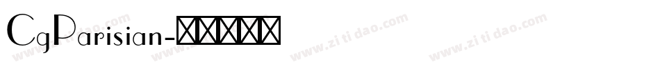CgParisian字体转换