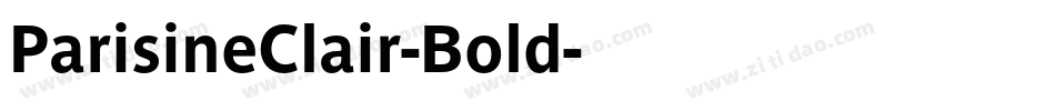 ParisineClair-Bold字体转换