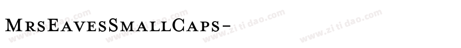 MrsEavesSmallCaps字体转换