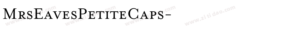 MrsEavesPetiteCaps字体转换