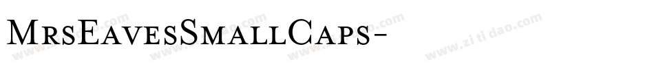 MrsEavesSmallCaps字体转换