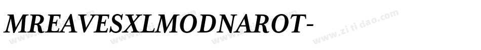 MREAVESXLMODNAROT字体转换