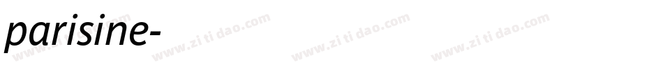 parisine字体转换