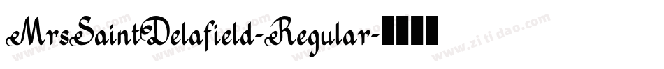 MrsSaintDelafield-Regular字体转换