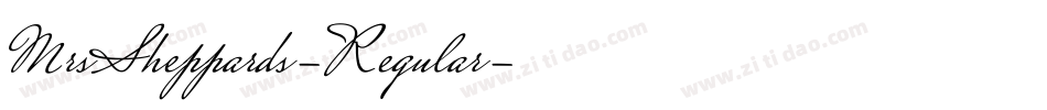 MrsSheppards-Regular字体转换