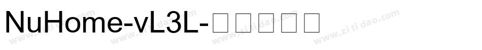 NuHome-vL3L字体转换