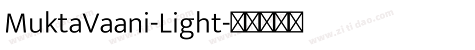 MuktaVaani-Light字体转换