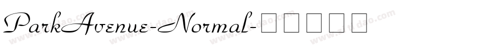 ParkAvenue-Normal字体转换