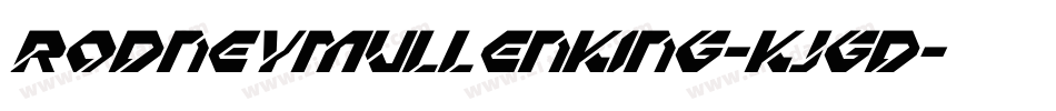 RodneyMullenKing-KJgD字体转换