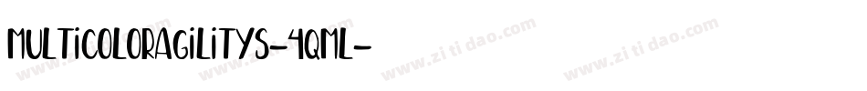 Multicoloragilitys-4qml字体转换
