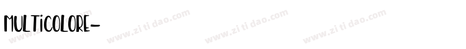 Multicolore字体转换