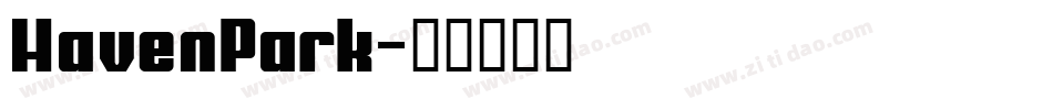 HavenPark字体转换
