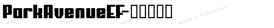 ParkAvenueEF字体转换