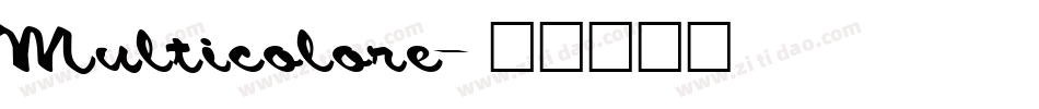 Multicolore字体转换