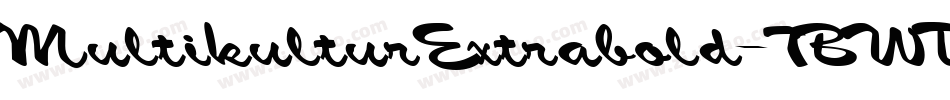 MultikulturExtrabold-7BWD字体转换