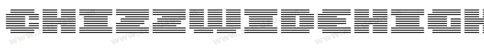 ChizzWideHighItalic-3m3字体转换