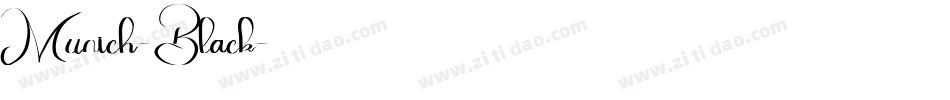 Munich-Black字体转换