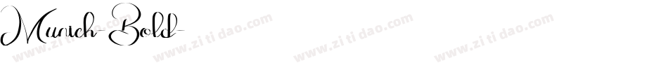 Munich-Bold字体转换