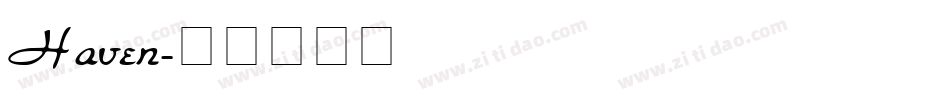 Haven字体转换