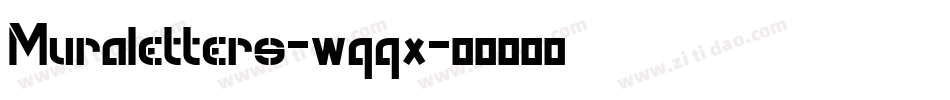 Muraletters-wqqx字体转换