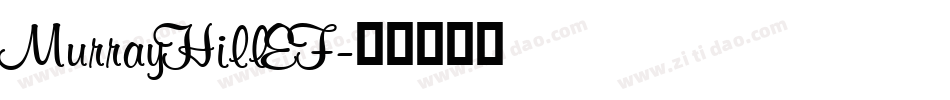 MurrayHillEF字体转换