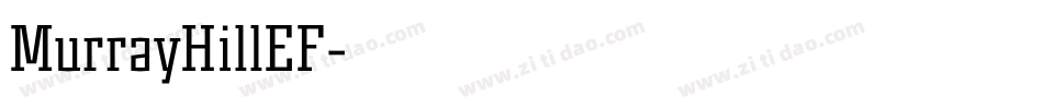 MurrayHillEF字体转换