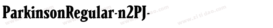 ParkinsonRegular-n2PJ字体转换