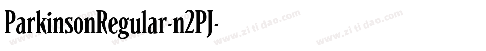 ParkinsonRegular-n2PJ字体转换
