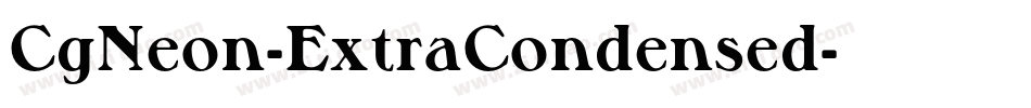 CgNeon-ExtraCondensed字体转换