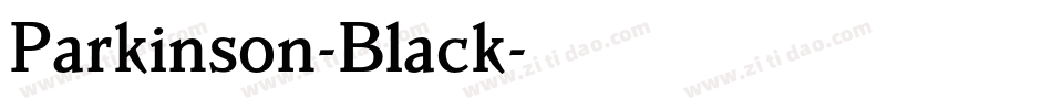 Parkinson-Black字体转换