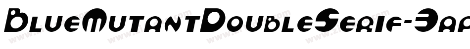 BlueMutantDoubleSerif-3app字体转换