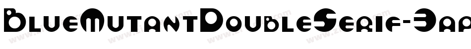 BlueMutantDoubleSerif-3app字体转换