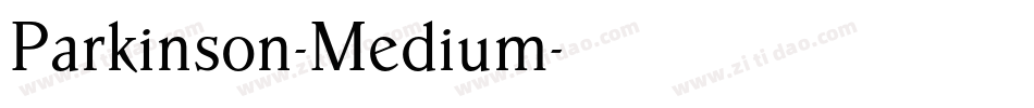 Parkinson-Medium字体转换