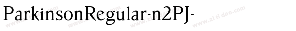 ParkinsonRegular-n2PJ字体转换
