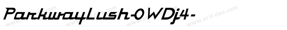 ParkwayLush-0WDj4字体转换