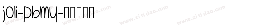Joli-pBMy字体转换