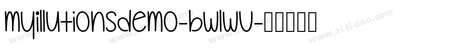 MyIllutionsDemo-BWLwV字体转换