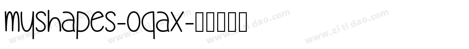 MyShapes-0qaX字体转换